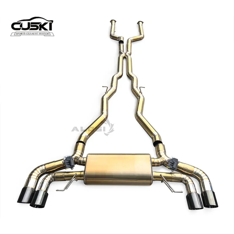 High performance exhaust components suitable for BMW M5 G90 4.4T 2025+titanium alloy material with valve racing pipe exhaust sys