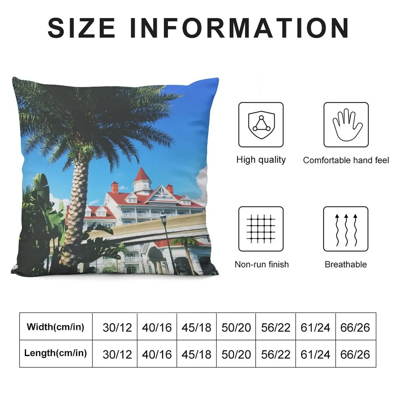 Grand Floridian Throw Pillow christmas supplies luxury throw pillow covers Pillow Cover Cushions For Decorative Sofa