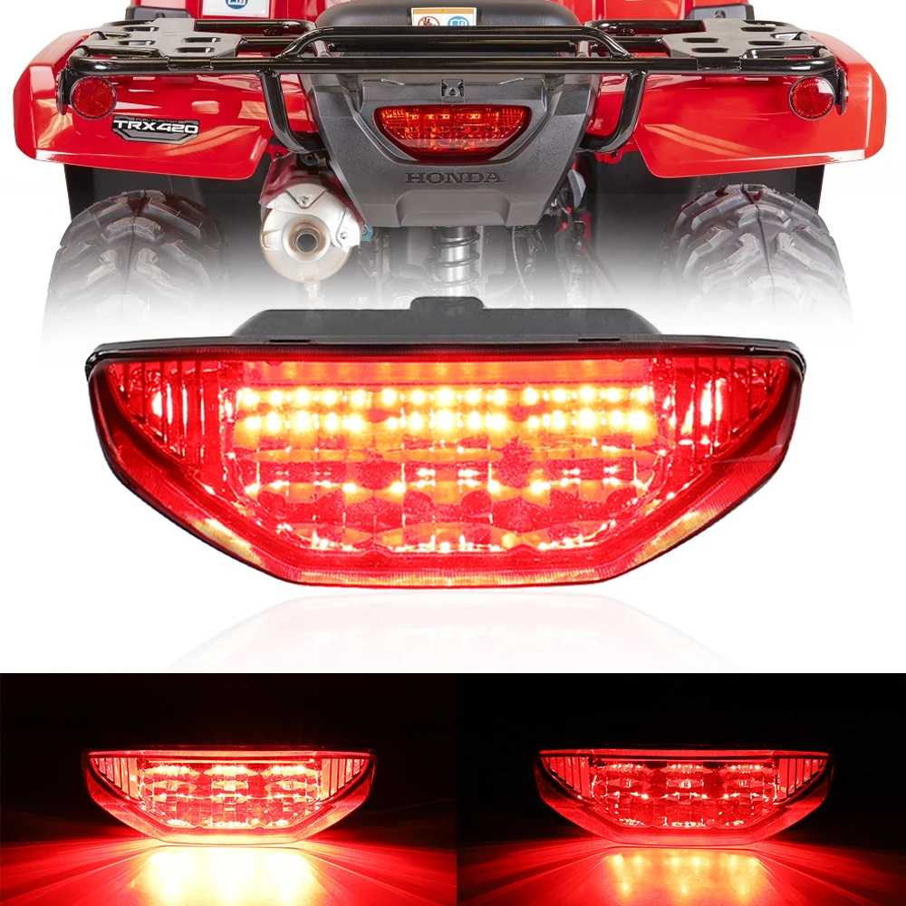 ATV LED Tail Light For Honda TRX 250 300 400EX TRX400X 420 500 700 Rancher Foreman MUV700 Motorcycle Taillight Brake Lamp