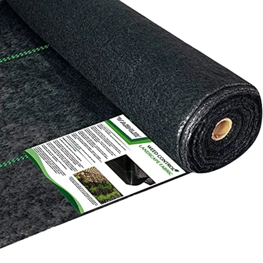 

5.8oz 4Feet x100ft Heavy Duty Weed Barrier Landscape Fabric Woven Geotextile Garden Fabric Weed Blocker Ground Cover Mat Garden