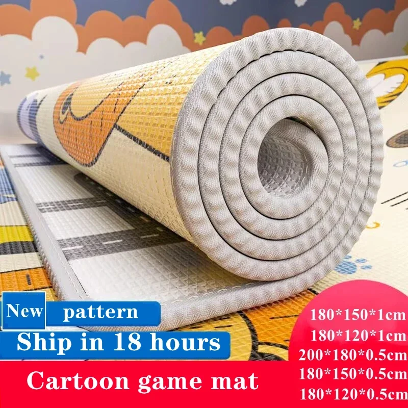 Large Size Thick 1cm Baby Crawling Play Mats Folding Mat Environmentally Friendly Carpet Play Mat for Children's Safety Rug Gift