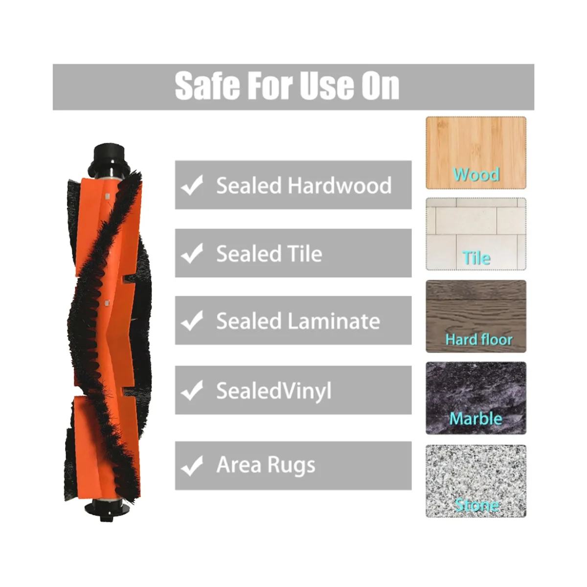 Cepillo Central para Robot aspirador ABIR X5 X6 X8, piezas de repuesto, rodillo, cubierta de cepillo principal