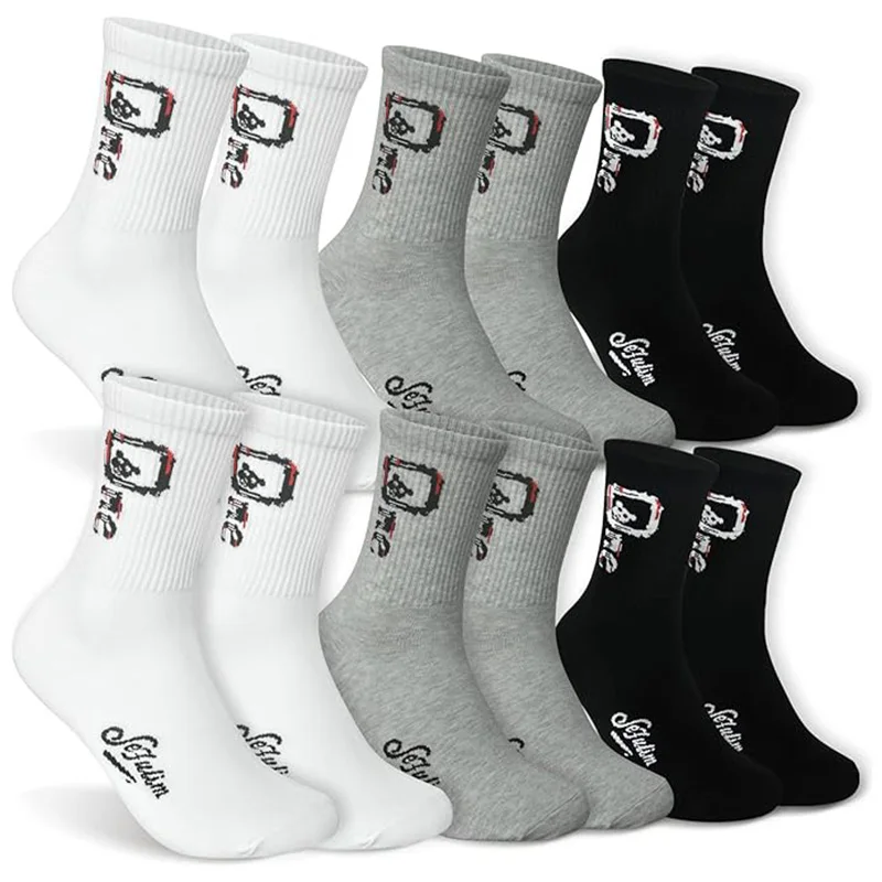 

Sefulim Athletic Socks ，6 Pair Pack Socks Cushioned Athletic Sports Crew Socks for Men & Women