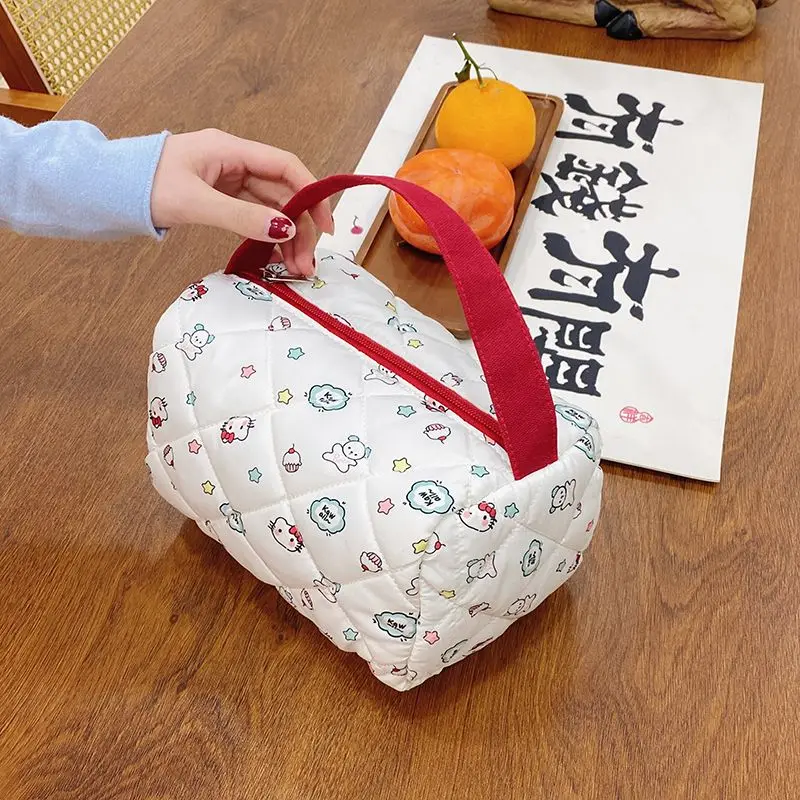 

Hello Kitty Women's Clutch large-capacity Kawaii cosmetic bag cute portable handbag Cute pink cosmetics organizer Clutch