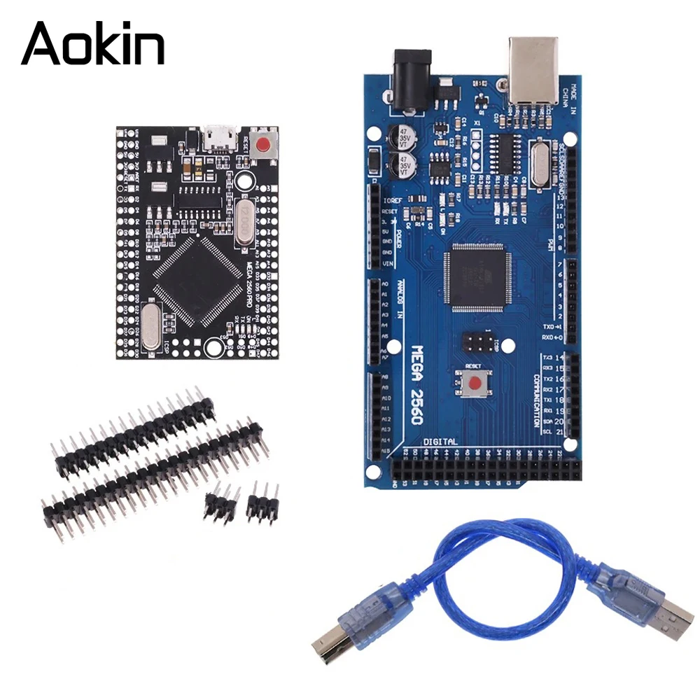 MEGA2560 MEGA 2560 R3 (ATmega2560-16AU CH340G) Pro mini MEGA2560 AVR USB board Development board MEGA2560 with Cable for arduino