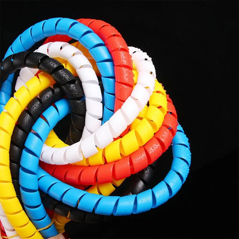 10mm/14mm Retardant Wrap Tube Spiral Wire Cable Sleeves Winding Pipe Casing