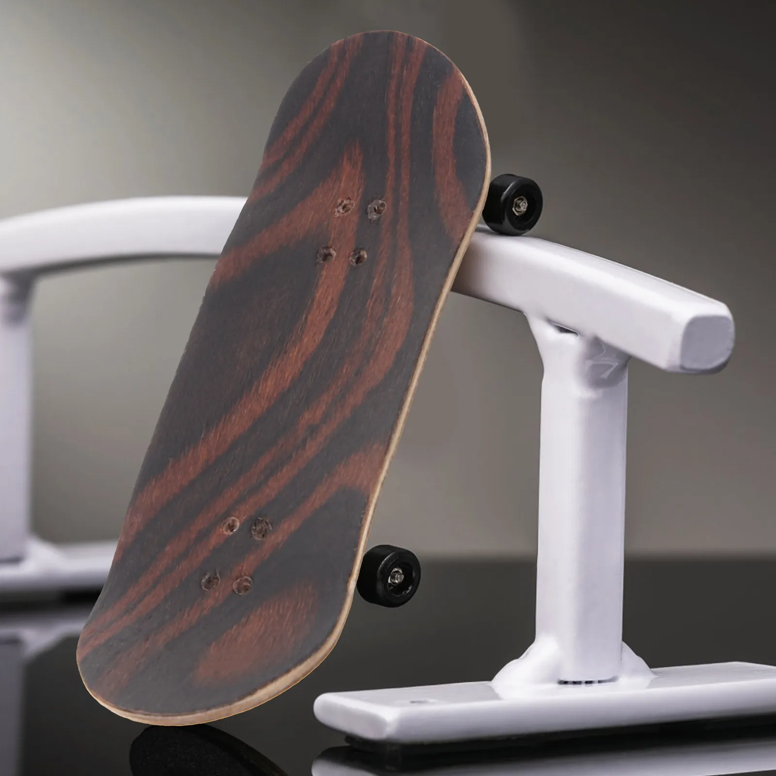 Wooden Fingerboard Deck Maple Smooth Surface DIY Finger Skateboard Replacement Parts Pre-Punched Holes Fingerboard Accessory