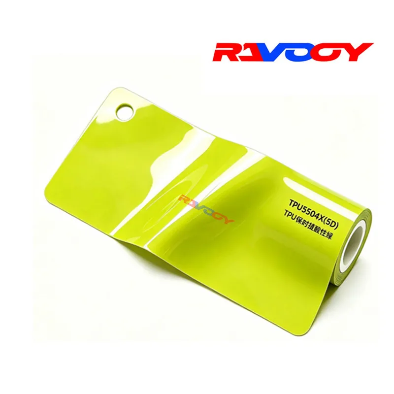 Crystal Acid Green PPF TPU Paint Protection Film Car Wrap Invisible Car Wrap Scratch Resistant Anti-Yellowing Hydrophobic