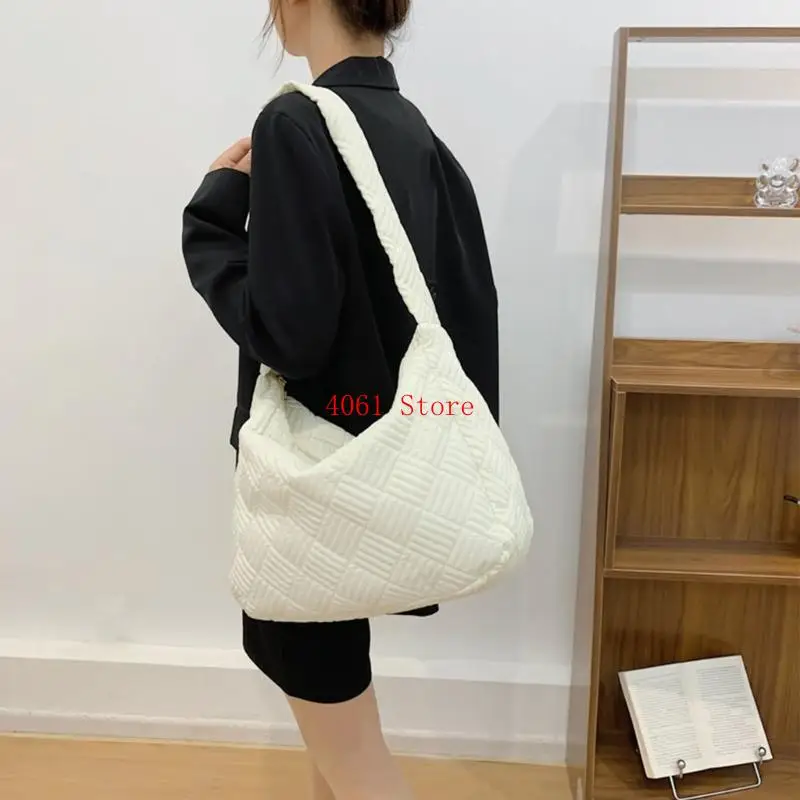 

Reusable Strips Pattern Shoulder Bags Shopping Bag Large Capacity Versatile Bags Schoolbag Women Handbag