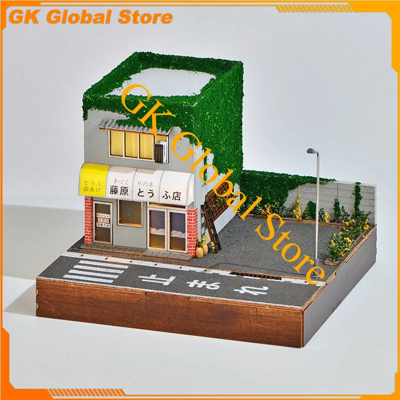

Japanese tofu shop DIY Street View Building Blocks Assembling Building Blocks Desktop Decoration Ornaments collection Gift Toys