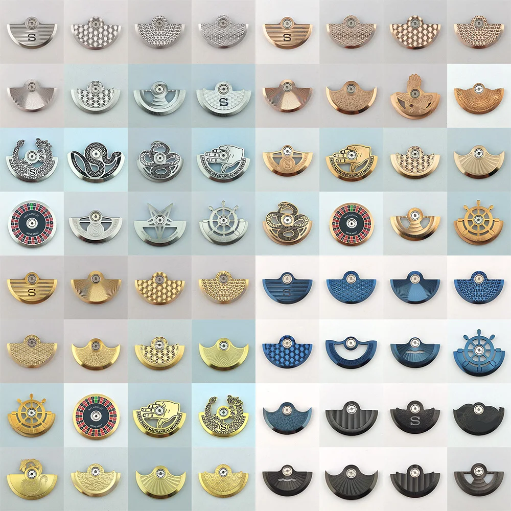150 Styles NH35 Oscillating Weight Rotors High Quality Metal Rotors Compatible Fits NH35/36/38/70 4R Movement Replacement Parts