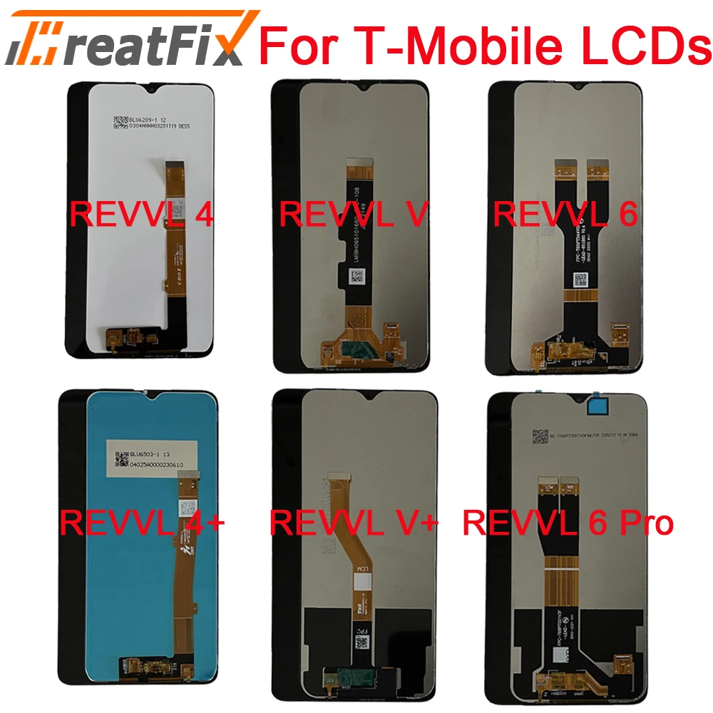 

For T-Mobile Revvl 6 Pro 5G LCD TMAF035G Display Screen Touch Digitizer LCD For REVVL4 4+ REVVL V Plus LCD Revvl V REVVL6 LCD