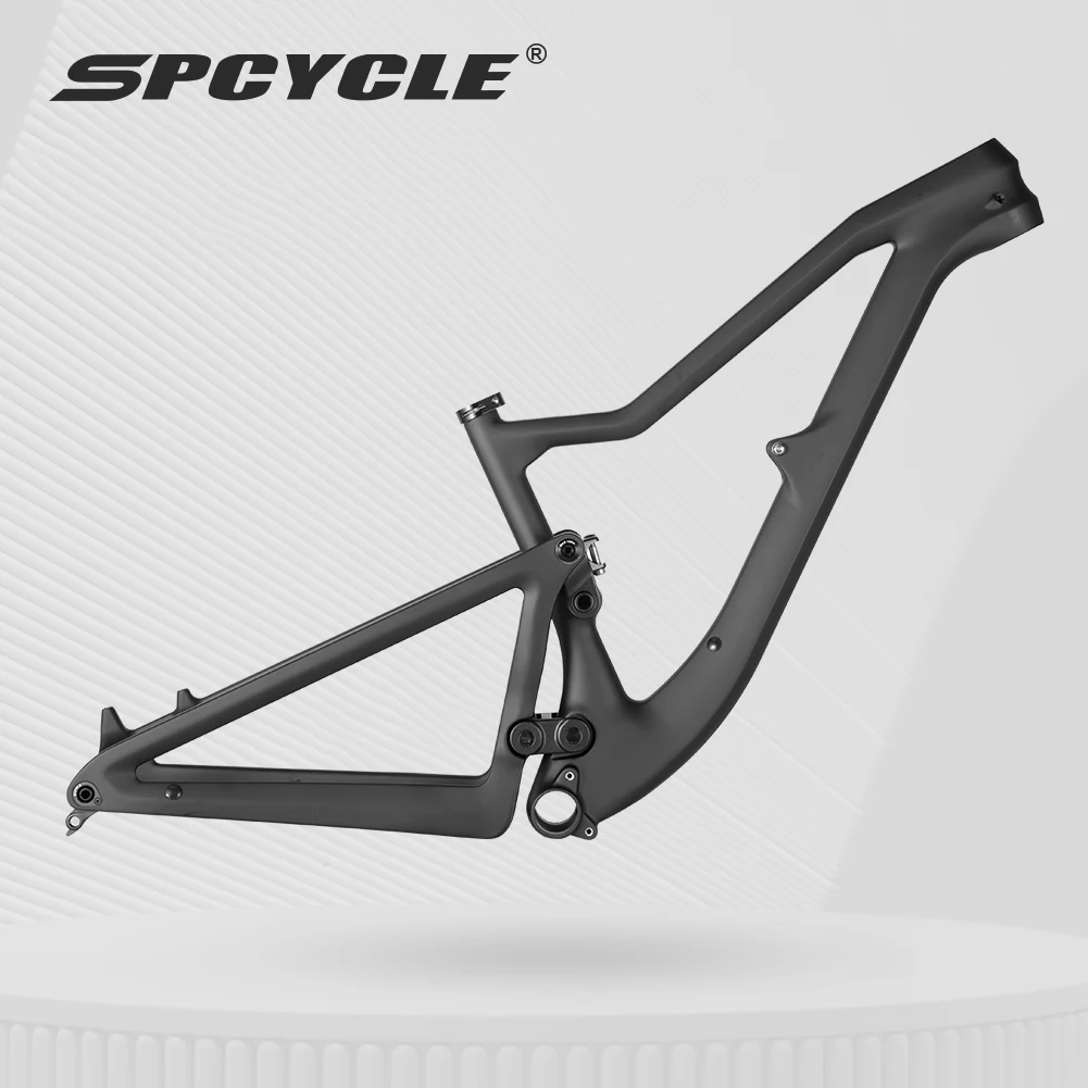 

Spcycle M830 Enduro 29er Карбоновая рама MTB с полной подвеской 210x55 мм Задний амортизатор для путешествий 170 мм Рама горного велосипеда