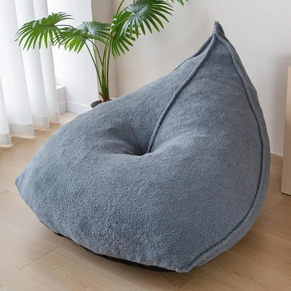 Bean Bag Chairs for Adult, Giant Bean Bag Couch with Filler, Soft Lazy Sofa 43