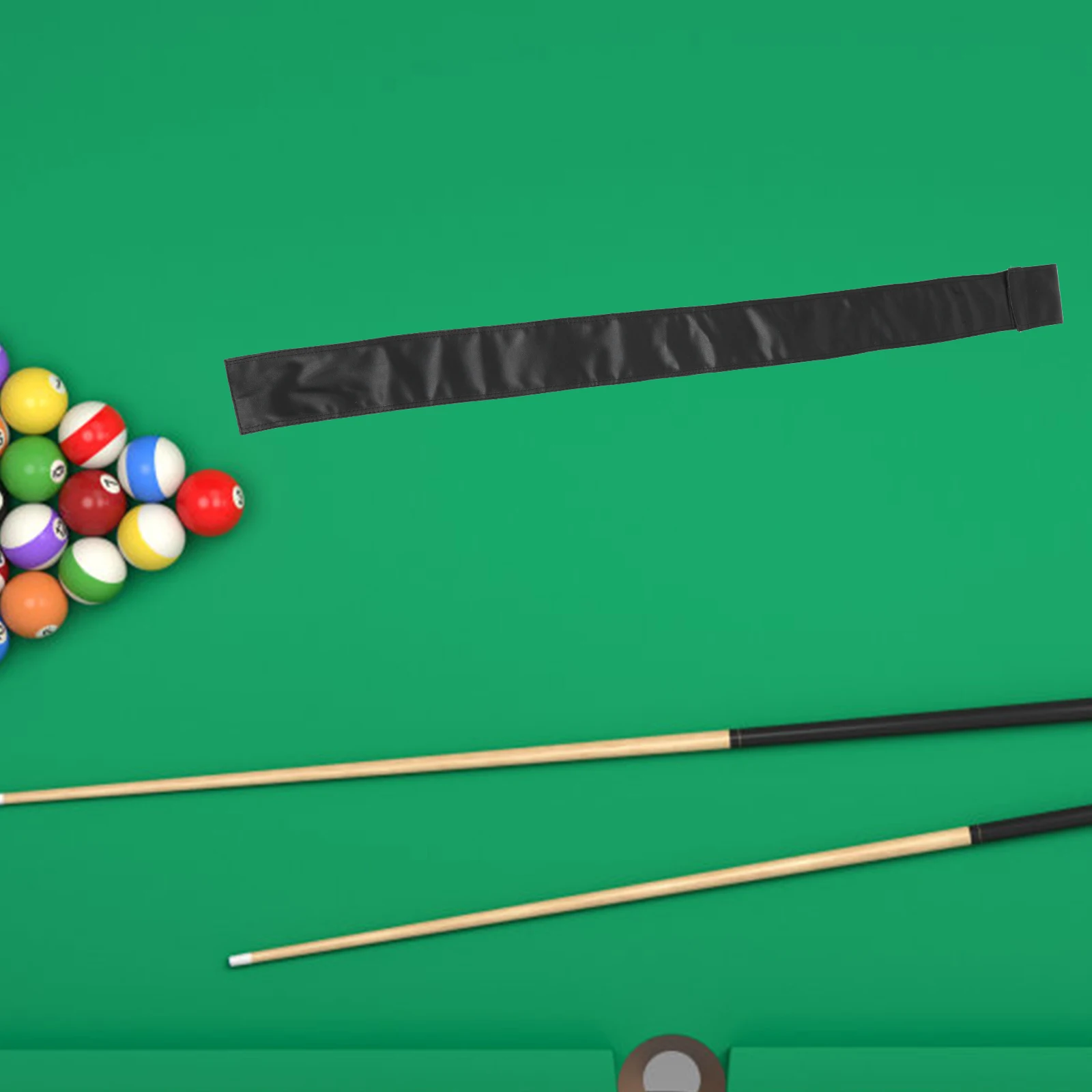 

45 Inch Pool Cue Case Black Professional Snooker Bag 3/4 Cues Storage Durable PU Protect Accessories Practice