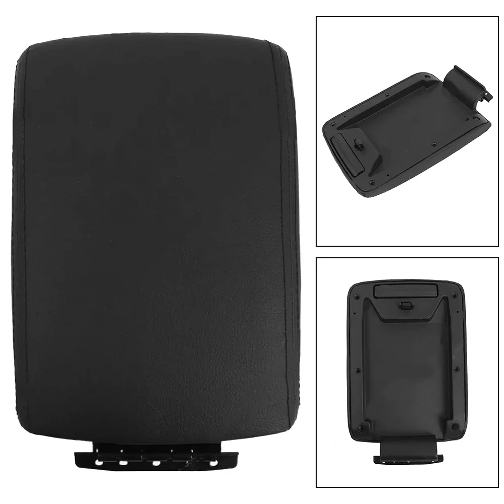 

Center Armrest Cover Black Leather Armrest Long-lasting Performance Quick Installation ABS Material Vehicle Accessory