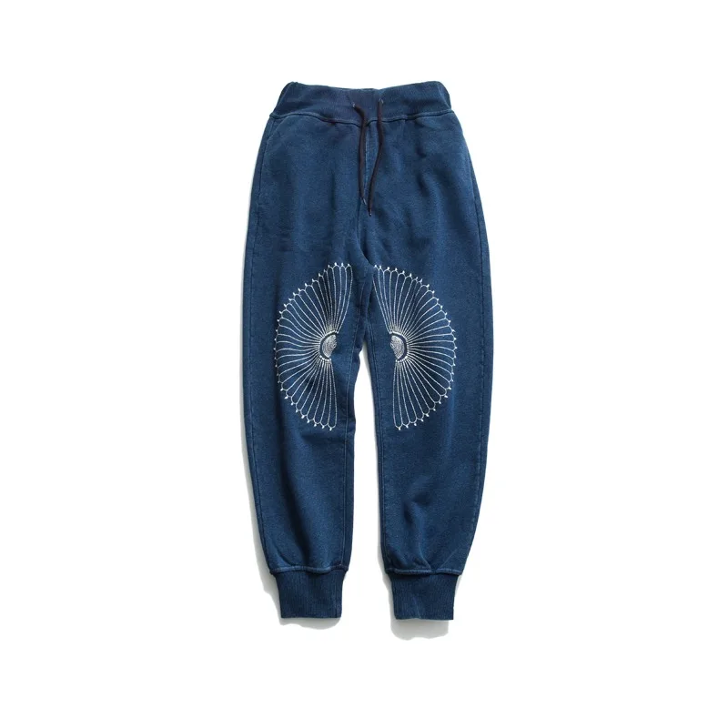 

Top Quality High Street Embroidery Casual Versatile Trousers Breathable Cropped Pants Y2k Sweatpants Streetwear Men's Clothing