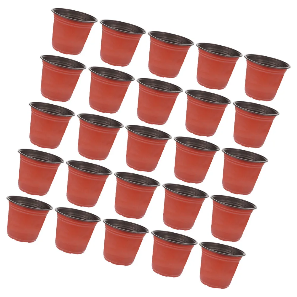 150 قطعة أواني الحضانة أواني النباتات البلاستيكية لثقوب الصرف العصارة اناء للزهور لوازم الحدائق زراعة داخلية وخارجية #4