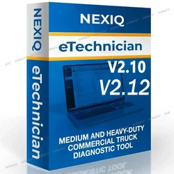 For nexiq ETechnician V2.12  E Technician 2.10 + Crack Files for Multi Pcs Install Suppot Install Free