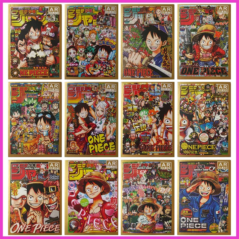 Anime ONE PIECE Rare AR Refraction Foil Luffy Nami Ace Law Franky Robin Zoro Toys for boys Collectible Cards Birthday Present