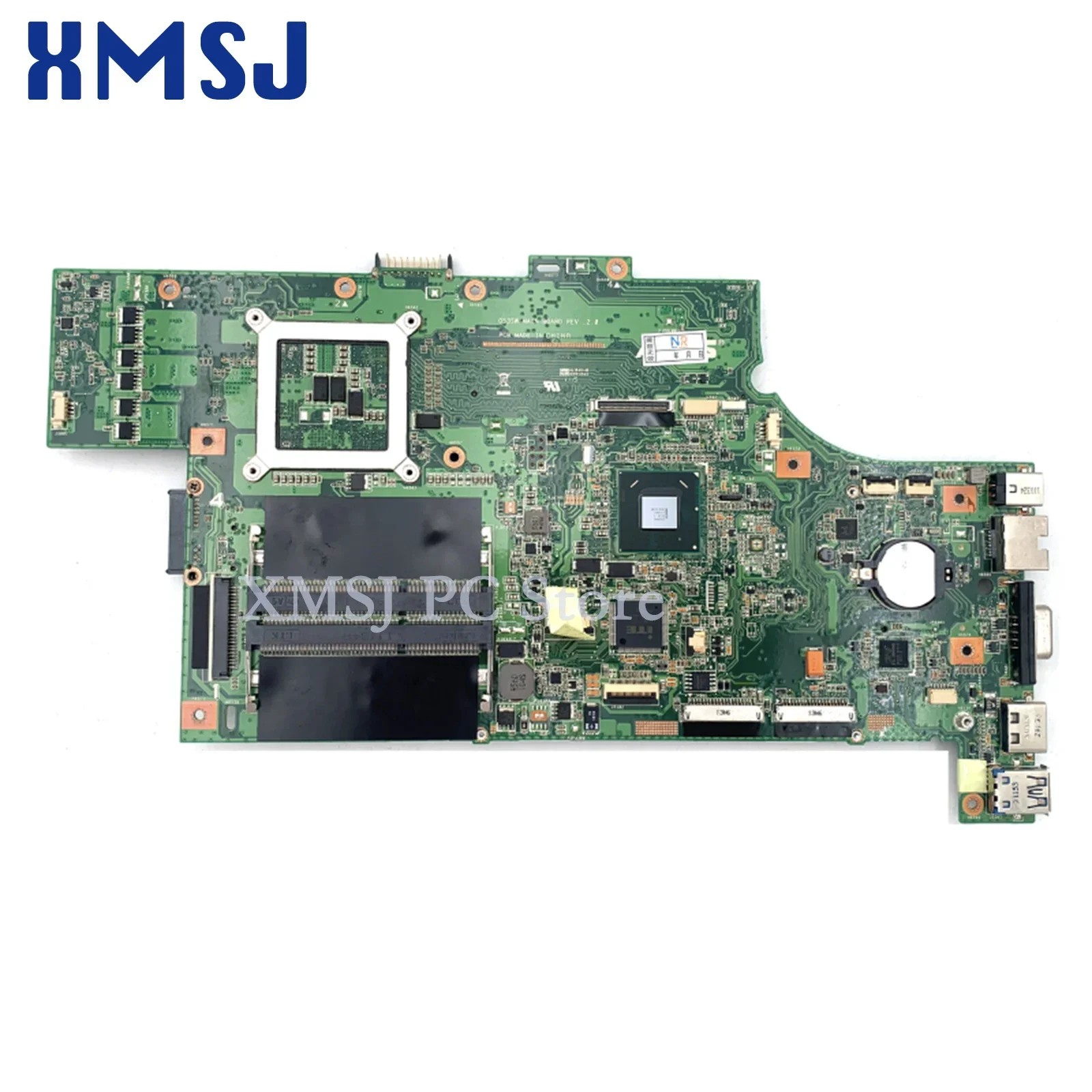 XMSJ For Asus G53SW Laptop Motherboard 60-N3HMB1200 69N0KTM12C09 HM65 DDR3 4 RAM Slots