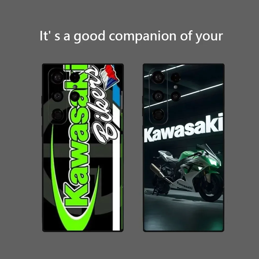 Motorcycle Hr2 Ka-Kawasakis-IS Phone Case For Samsung Galaxy S24 Ultra S22 S23 Ultra S21 S20 5G Protective Soft Silicone TPU