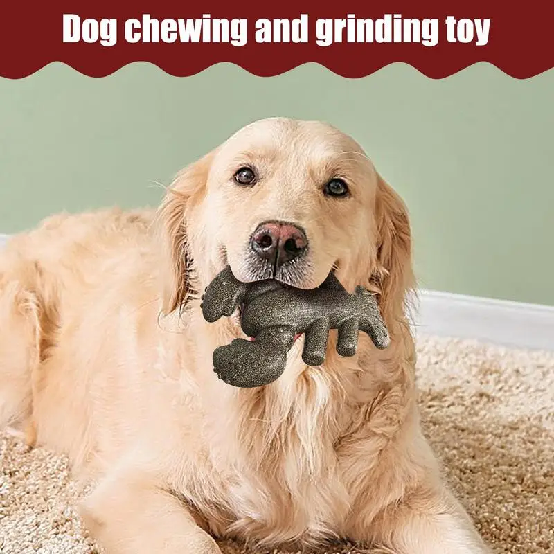 Dog Toys Indestructible Lobster Shaped Teething Toys For Aggressive Chewers Teething Toys Lobster Shaped Dog Chew Toy Effective