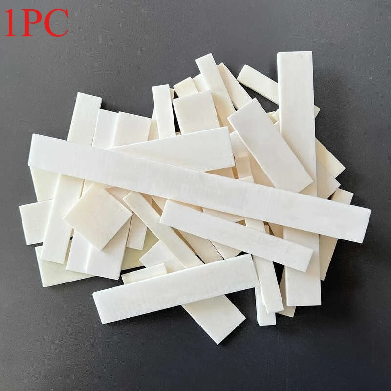 

1PC Beef Bone Patch Straight Folding Knife Handle DIY Beef Bone Material Engraving 60-200mm Length