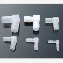 2Pcs/lot l4/6/8/10/12/14mm PE L Type Equal Diameter Water Pipe Joint K611 Hose Silicone Tube Connectors Linker Aquarium Parts
