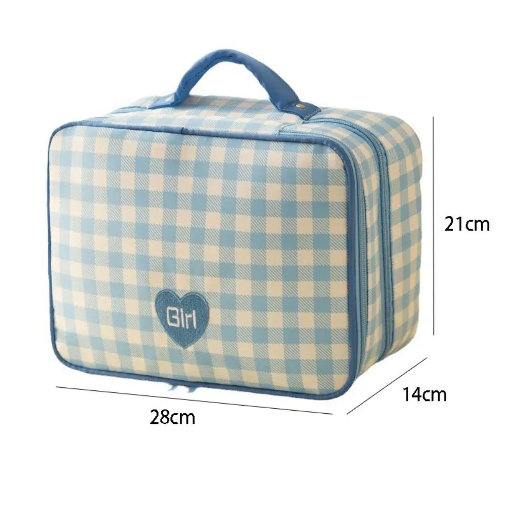 Storage Organizer Large Capacity Makeup Bag Portable Waterproof Clothing Storage Bag Handheld Double-layer Toiletry Bag Closet