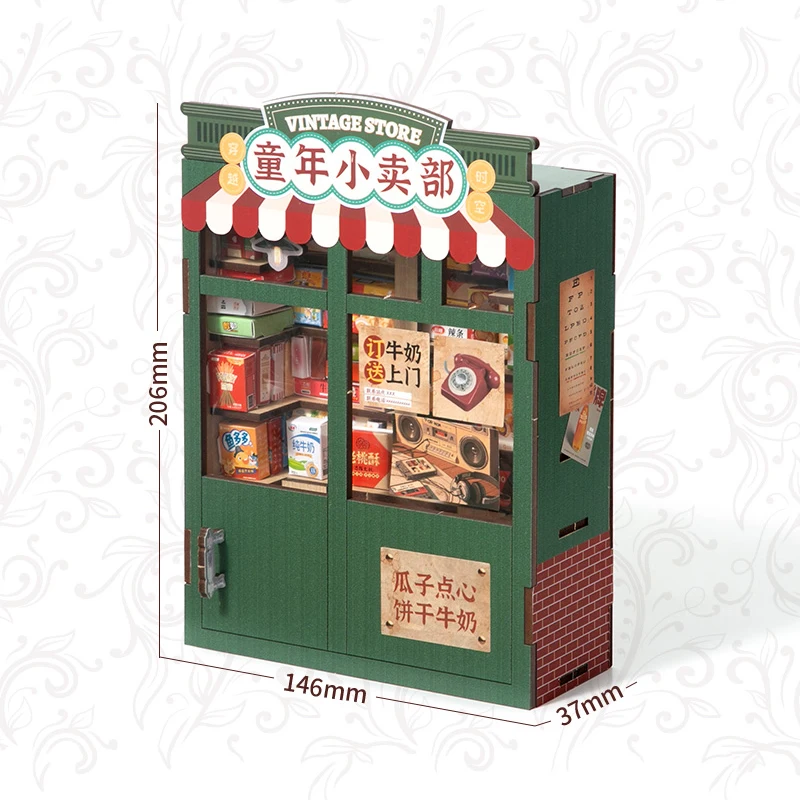 لتقوم بها بنفسك دمية كازا طقم أثاث مصغر مكتبة ورقة نموذج بيوت الدمية تجميع لعبة للأطفال هدايا عيد الميلاد كازا #5