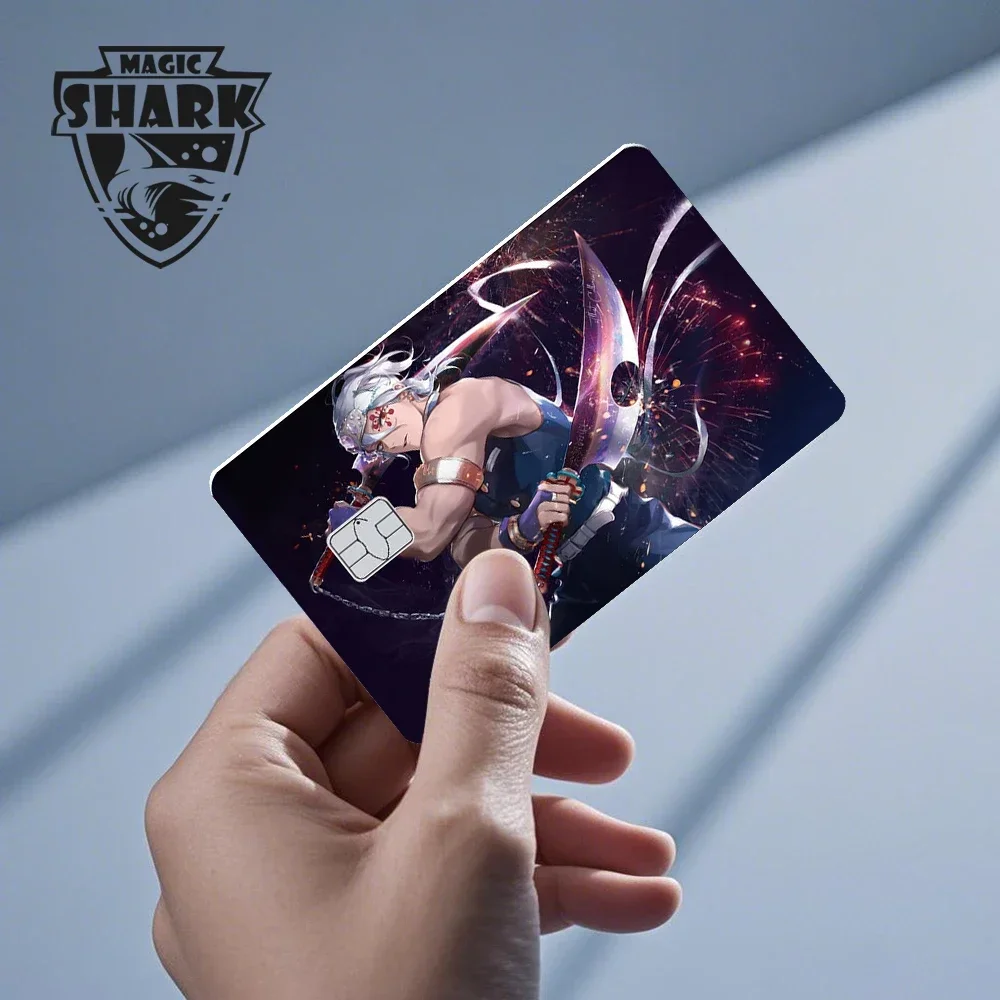 Magic Shark Hot Sale Dark Magician Anime Pig Geen vervaging Kleine grote chip Sticker Film Skin Cover voor creditcard
