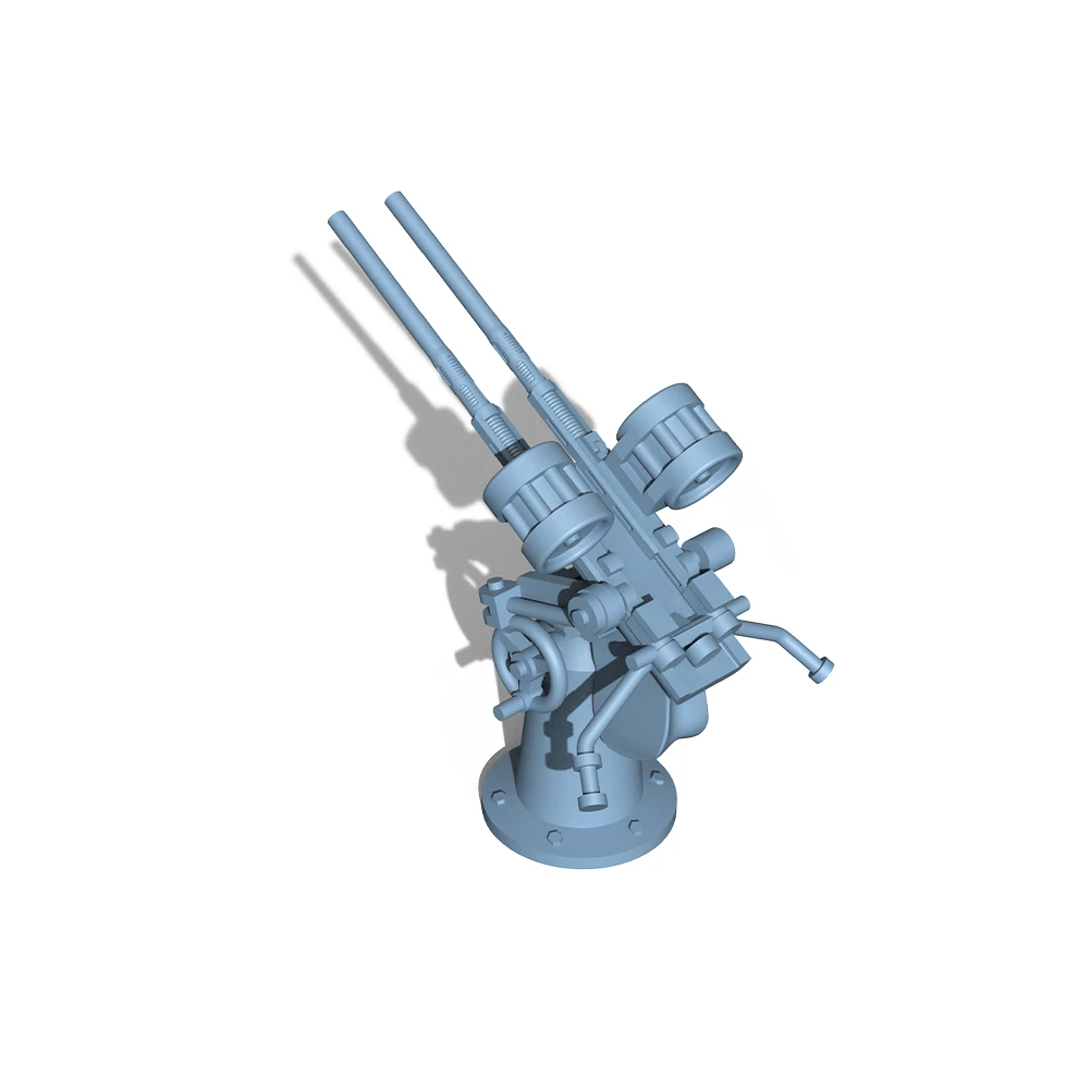 Yao's Studio LY208B 1/144 1/200 1/700 3D Printed Resin Model Kit U.S Navy Twin Oerlikon Cannon Type B