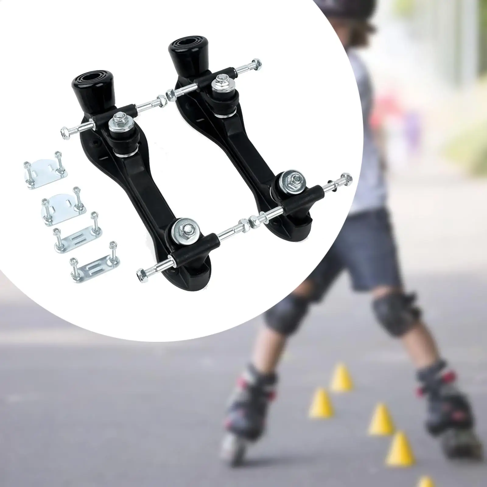 أجهزة اللوحة السفلية لقاعدة التزلج الدوارة سهلة التركيب ودعامة تزلج دوارة بصفين