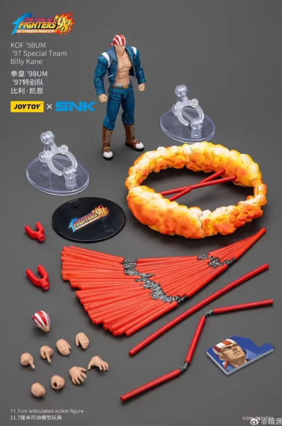 

【FS】Фигурка JOYTOY в масштабе 1/18 King of Fighters 98 Ultimate Battle Билли Кейн, модель, игрушка, подарок