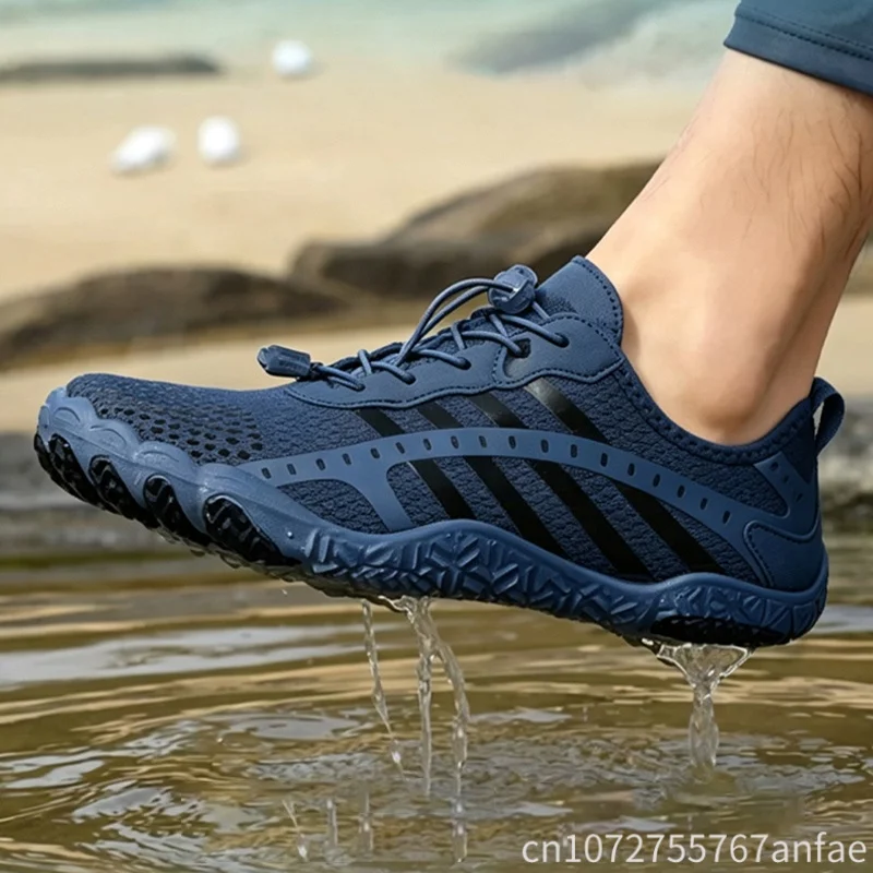 Summer Aqua Shoes Women Men Barefoot Water Shoes Anti-Slip Quick-Drying Outdoor Beach Upstream Wading Swimming Shoe Sneakers