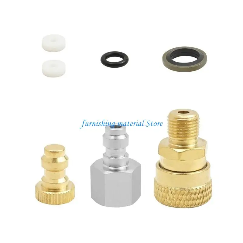 

Y5GD Sturdy Stainless Steel Quick Releases Coupler Fitting Set for Air