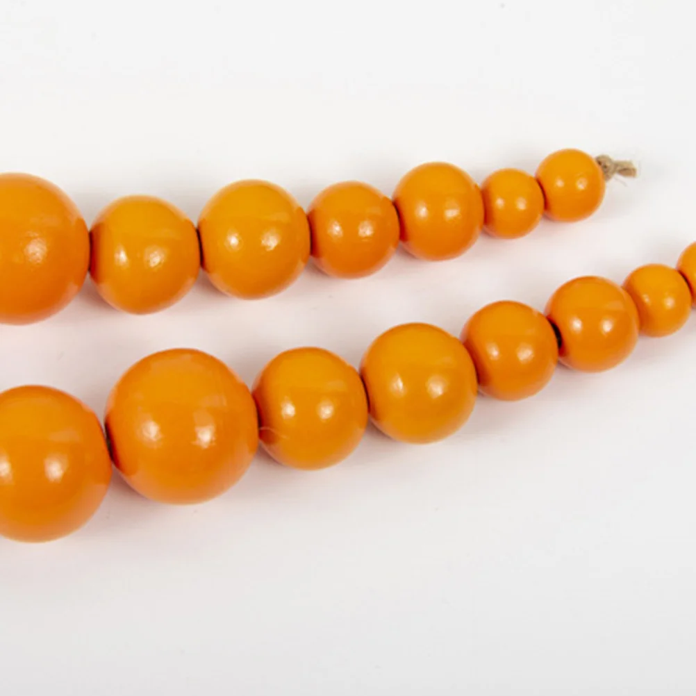 

4Pcs Easter Beads String Tassel Wooden Pendant Hanging Decoration for Home Office Festival Party Easter Beads String