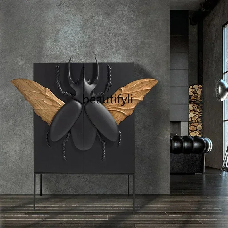 35Beetle cabinet designer living room dining side cabinet Nordic simple double foyer cabinet customization