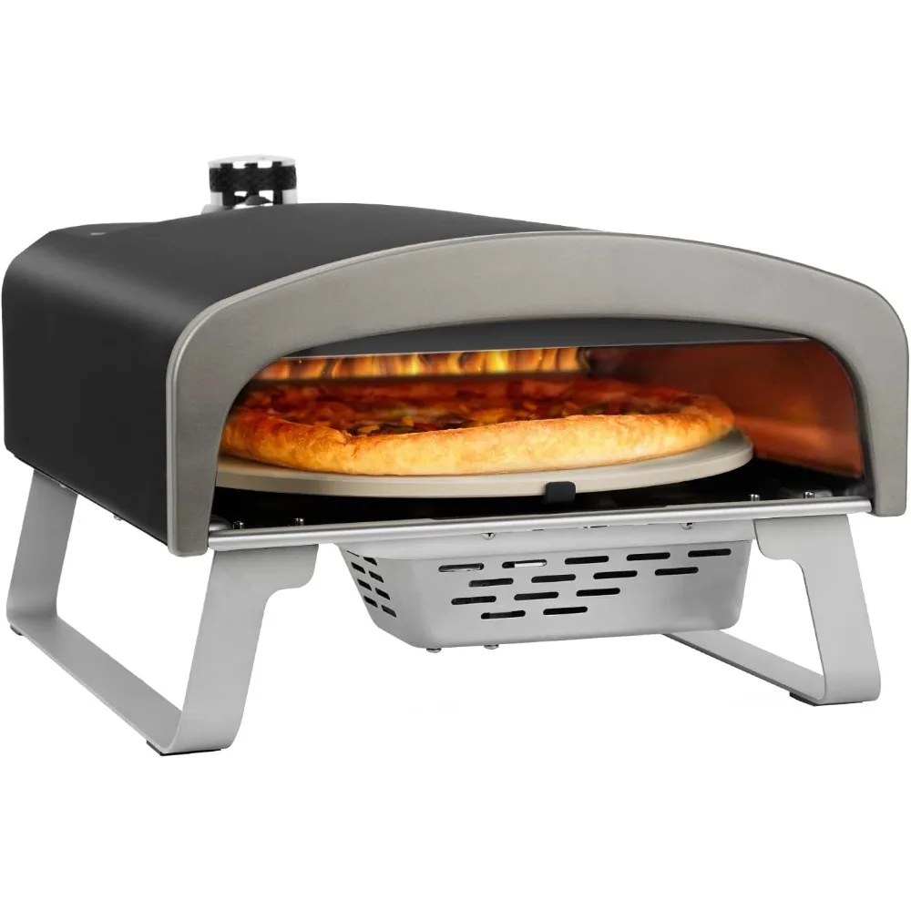 Imagem -04 - Forno de Pizza a Gás Portátil com Pedra Rotativa Automática Forno Propano para Festa Cozinhar ao ar Livre