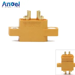 AMASS-conector de enchufe macho XT60 montable, XT60E-M, 4,23g, para modelos de carreras, multicóptero, placa fija, pieza de repuesto para bricolaje