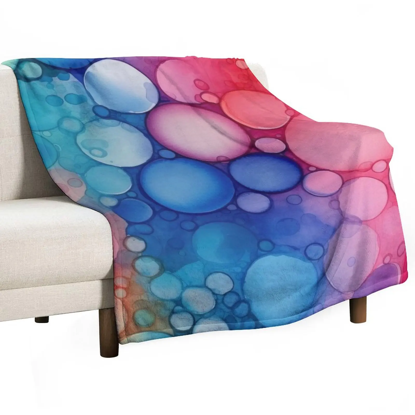 

Rainbow Bubbles Throw Blanket Sofa Throw Heavy Summer Bed Fashionable Blankets