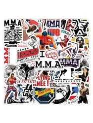 50 Competitive Sports Series MMA Graffiti Stickers Car Trunk Drinking Glass Sticker Decoration