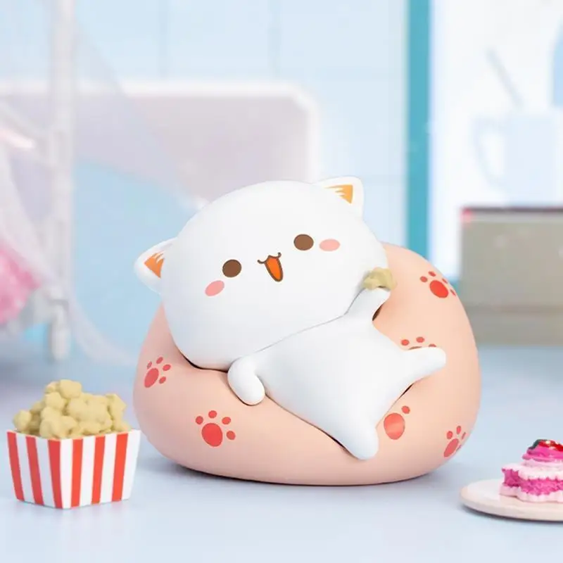 Mitao Cat Kawaii Blind Box Toys Cute Cat Lucky Mystery Box Anime Action Figures Animal Figure Model Ornaments Birthday Gift