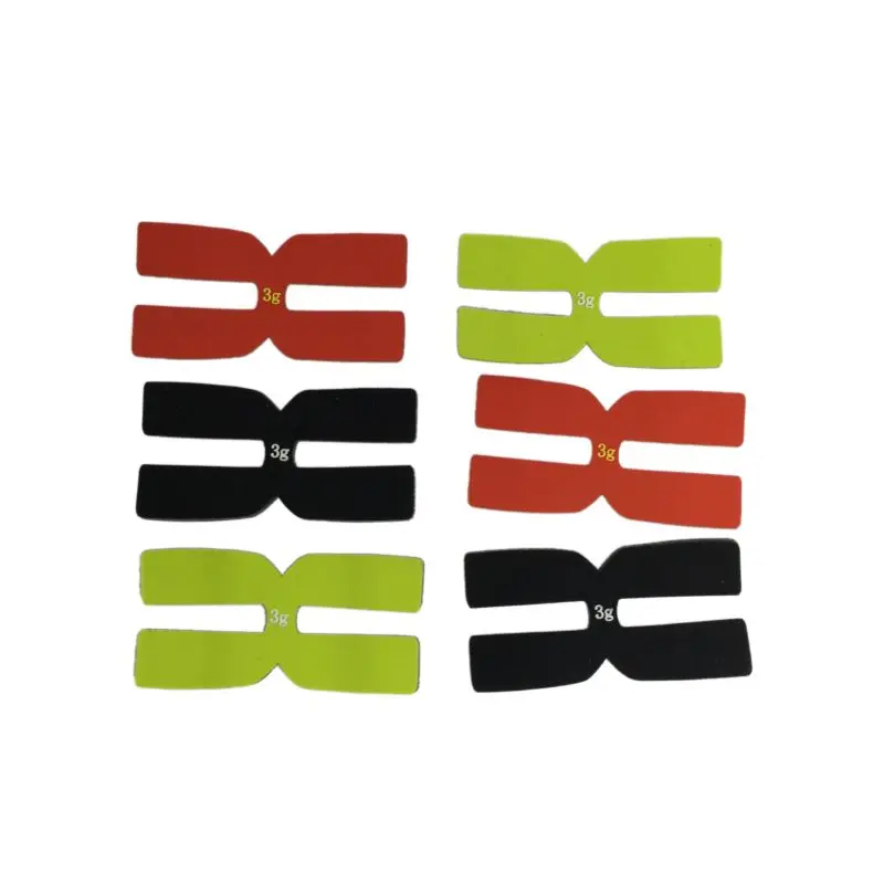 6Pcs/Lot Self-adhesive 3g Silicone H-shaped Tennis Racket Weighted Tape For Adjusting Racket Balance Tennis Accessories
