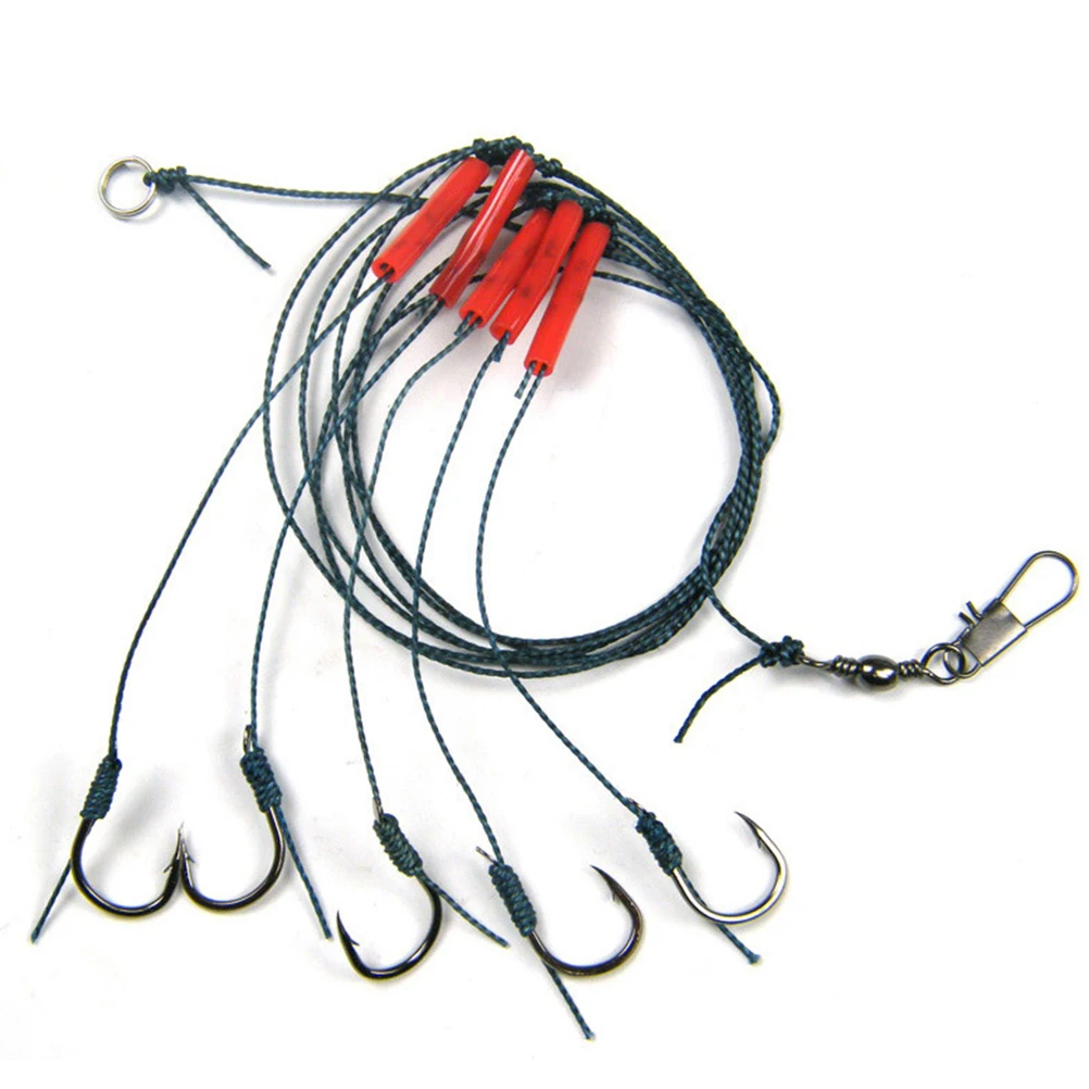 

Anti-winding Fishing Hooks Saltwater Freshwater Tackle Bait Barb Carbon Steel Durable Pike Salmon Bass Herring Muskie