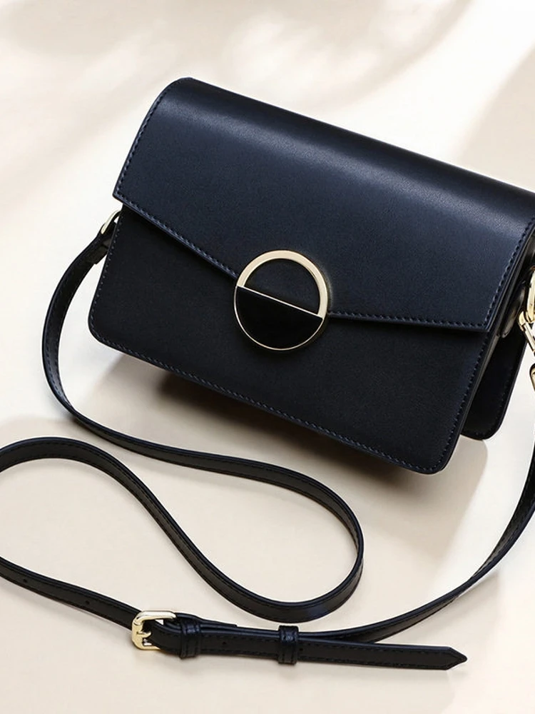 Spring Summer New Women's Leather Crossbody Bag Versatile Small Square Bag Underarm Bag Fashionable And Practical Handbag