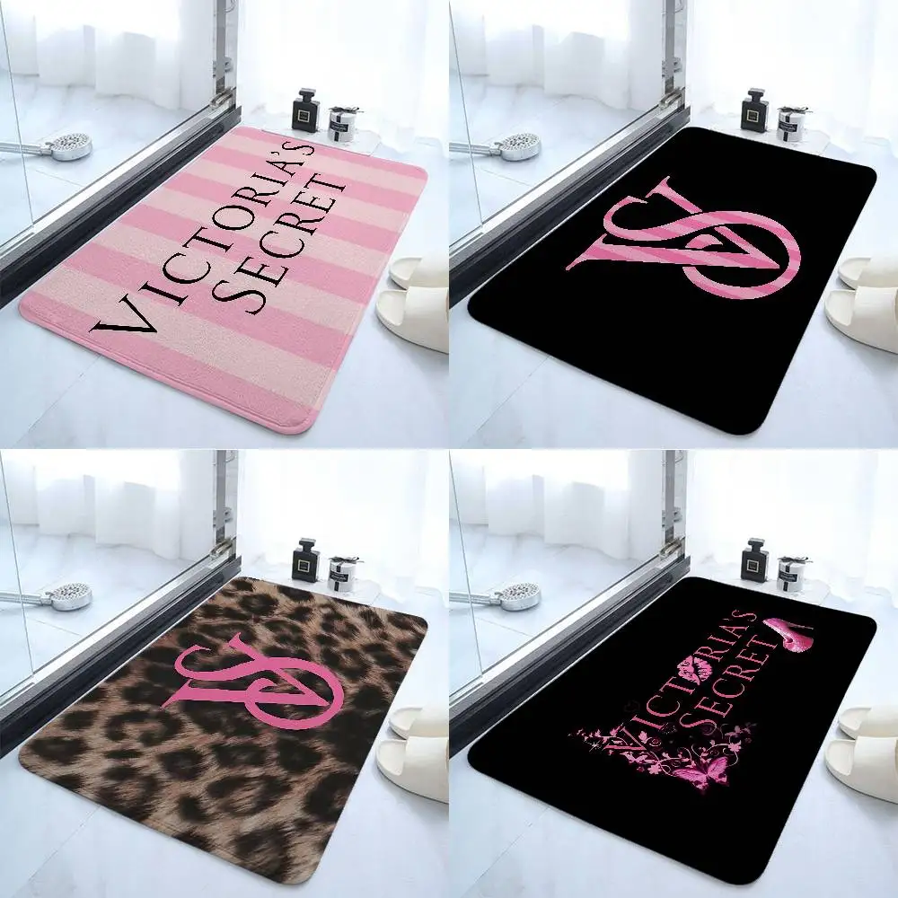 

V-VICTORIA S-SECRET Floor Mat Art Carpet Rug For Bedroom Living Room Sofa Home Doormat Decor,Large Kid Non-slip Floor Mat