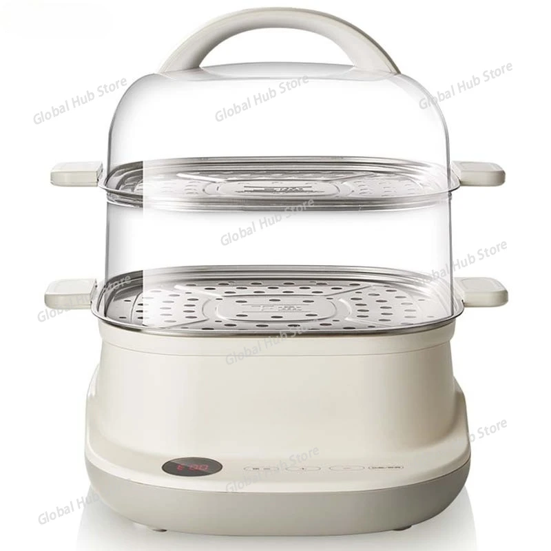 

Electric Steamer DZG-C60T7 Is A Small Household Double-layer, Timed and Multi-functional Breakfast Steamer