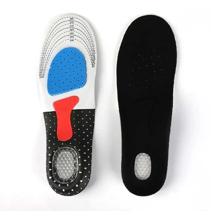 Silicone Gel Insoles Sport Running Insoles for Feet Man Women Orthopedic Pad Massaging Shock Absorption Arch Support